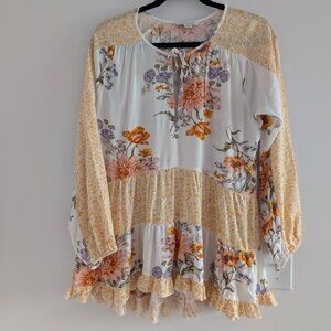 3/$30 American Eagle ruffled tunic top